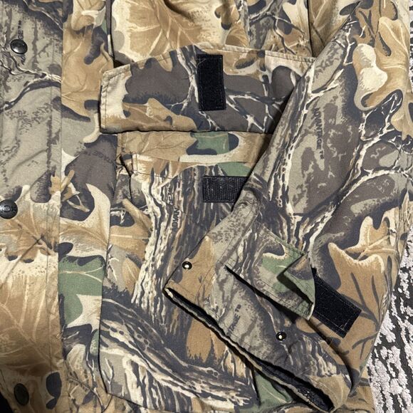 10X Gore Tex Rainwear Coat Jacket Large Mens Vintage Advantage Camo Saddle Cloth - Picture 9 of 14